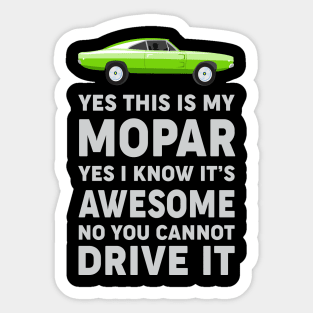 Yes this is my Mopar Sticker